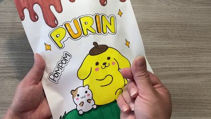 Pompompurin blind bag | Purin paper bag unboxing | sanrio #diy #paperplay #blindbagopening