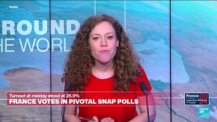 French legislative elections: Voter turnout at 25.9% at midday
