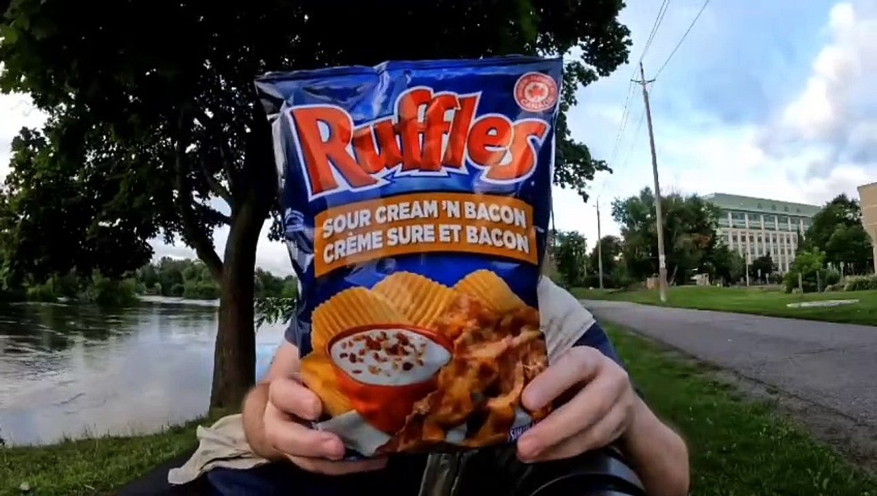 Ruffles Sour Cream & Bacon Chips Review video Dailymotion
