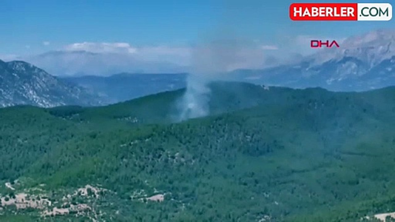 Manavgat'ta Tazı Kanyonu'nda çıkan orman yangını söndürüldü