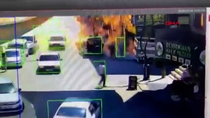 Torbalı'daki patlama anı kamerada