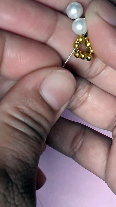Diy pearl earrings