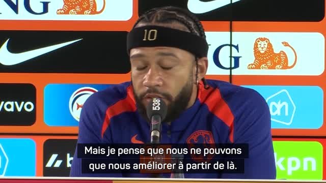 Pays-Bas - Pour Depay, les Oranje ne peuvent que s'améliorer après le revers face à l'Autriche