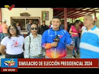 Aragueños invitan a la población a sumarse al simulacro de elecciones presidenciales 2024