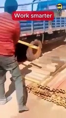 Work Smarter  #adamrose #construction #constructionworker #funnywork #funny #workers #comedy
