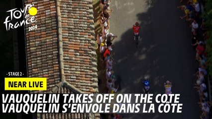 Vauquelin takes off on the cote - Stage 2 - Tour de France 2024