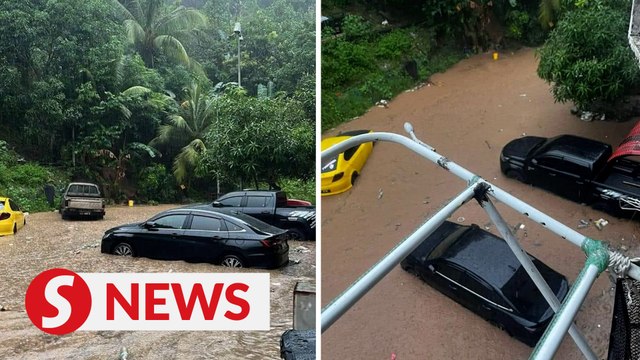 Major floods, power cuts in KK, Penampang after heavy downpour