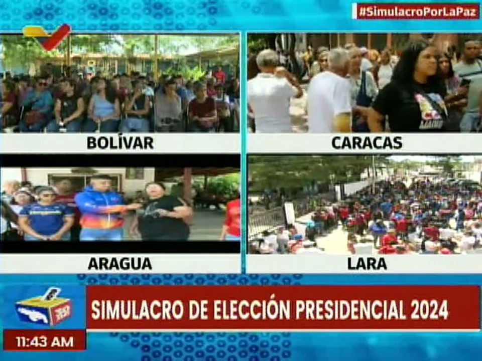 Aragua | Ciudadanos destacan la rapidez del proceso de participación en el simulacro electoral 2024