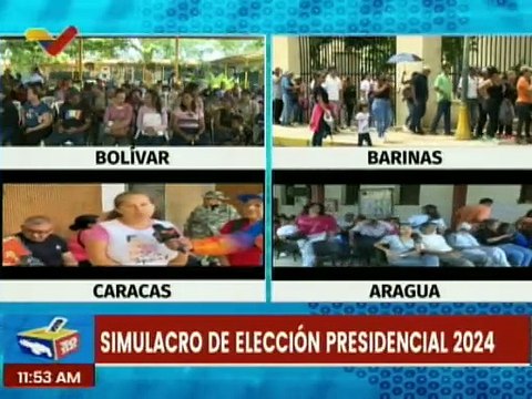 Caraqueños destacan importancia de la participación ciudadana en el simulacro electoral 2024