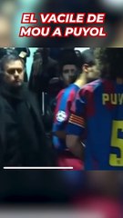 Скачать видео: El vacile de Mou a Puyol en el túnel de vestuarios