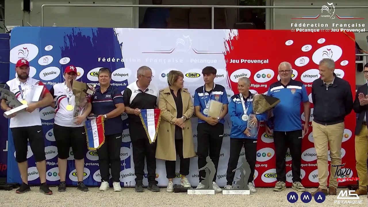 CHAMPIONNAT DE FRANCE DOUBLETTE MIXTE - ST FLOUR 2024- Crémonie sacre
