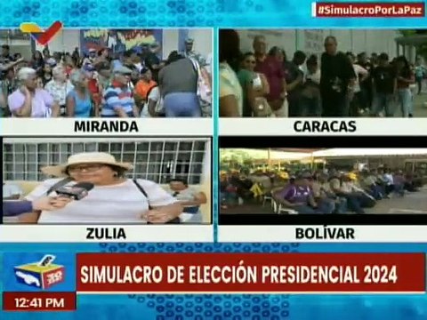 Zulianos manifiestan buena afluencia en los centros electorales para participar en el simulacro