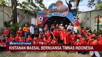 100 Peserta Ikuti Khitanan Massal di Solo dengan Nuansa Timnas Indonesia