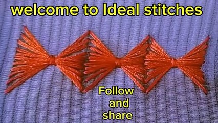 Beautiful  and creative hand embroidery stitches 