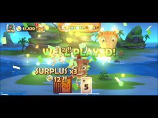 Tiki Solitaire TriPeaks Gameplay