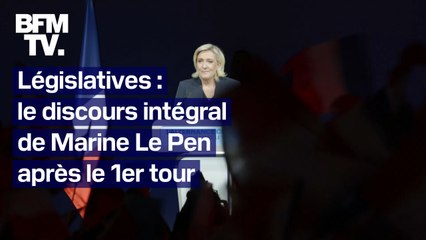 Télécharger la video: Législatives: le discours intégral de Marine Le Pen après le 1er tour