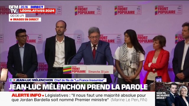 Législatives: Un vote massif a déjoué le piège , se félicite Jean-Luc Mélenchon (LFI)