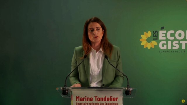 Marine Tondelier réagit au score du Nouveau Front populaire après le premier tour des législatives