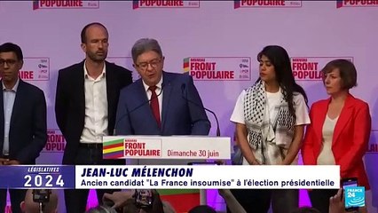 Législatives : "Nous allons vers un deuxième tour d'une exceptionnelle intensité", estime Jean-Luc Mélenchon