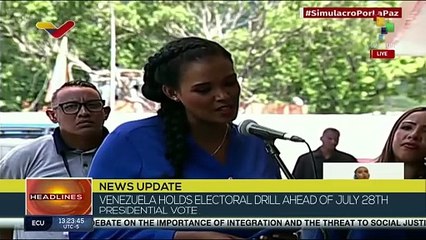 Jorge Rodriguez speaks about the example Venezuelans give to the world