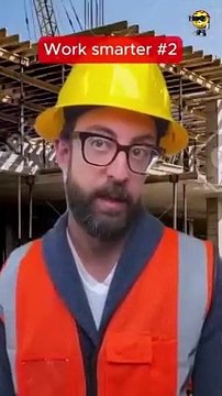 Working Smarter not Harder - TRY NOT TO LAUGH #adamrose #construction #constructionworker #funny