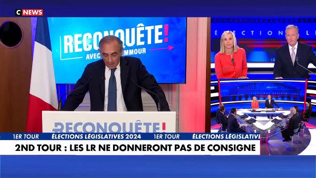 Législatives 2024 - Déclaration d'Eric Zemmour «Je demande à tous de faire échouer, en toute circonstances, Jean-Luc Mélenchon» clame le président de Reconquête!