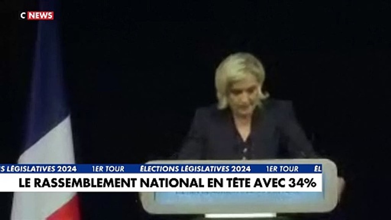 Marine Le Pen s’est rapidement exprimée depuis son fief d’Hénin-Beaumont  où elle a annoncé avoir été élue au premier tour. "