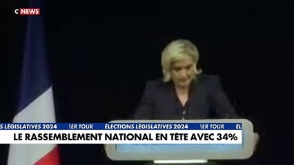 Marine Le Pen s’est rapidement exprimée depuis son fief d’Hénin-Beaumont  où elle a annoncé avoir été élue au premier tour. "