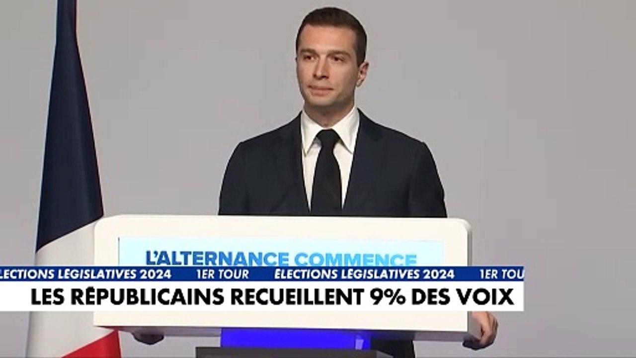 Législatives 2024 : Jordan Bardella appelle tous les Français «attachés au redressement de la France» à le rejoindre