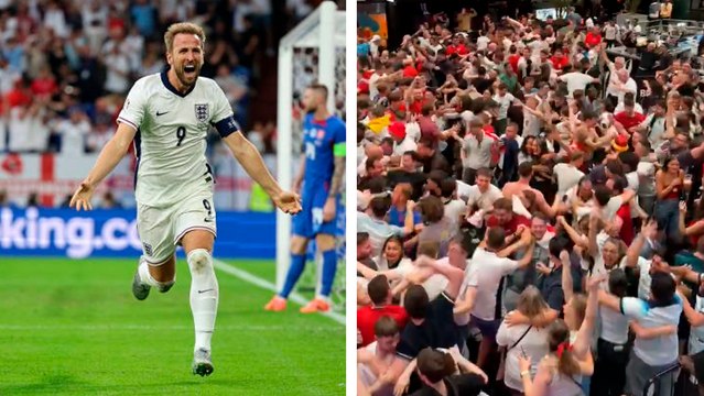 Eurocopa: Locura en Londres tras el gol de Harry Kane para darle la victoria a Inglaterra sobre Eslovaquia