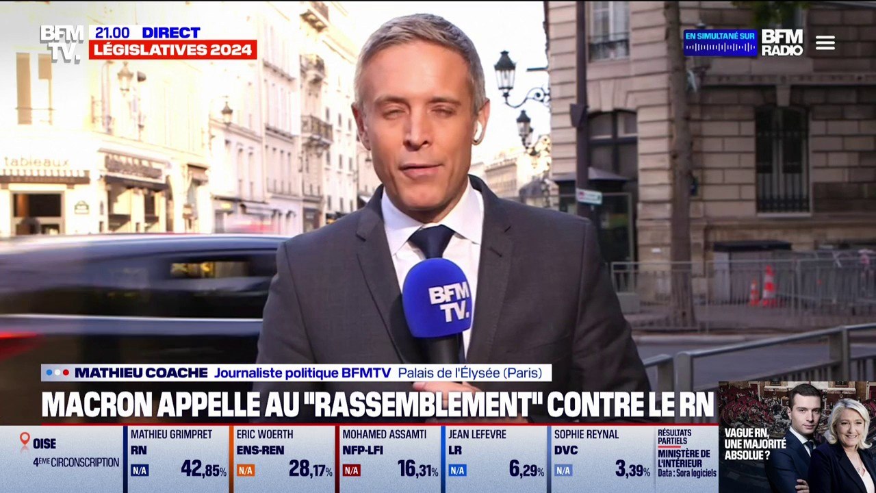 Emmanuel Macron appelle au "rassemblement" contre le RN mais ne donne pas encore de consignes précises de vote pour le second tour