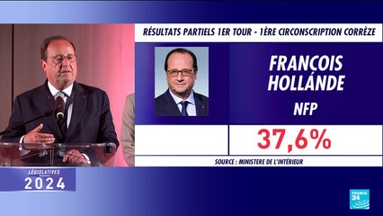 Législatives : François Hollande arrive en tête du premier tour en Corrèze avec 37,7%