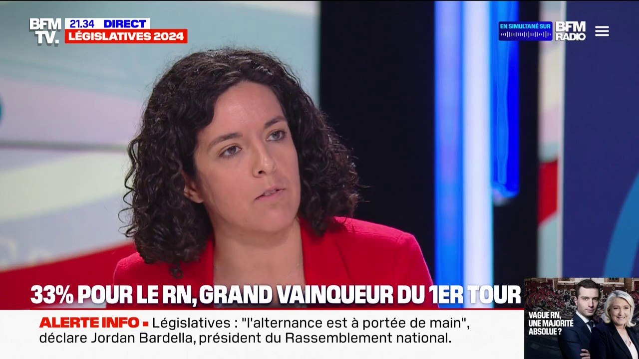 "Vous avez le choix entre une société fracturée ou une société de la solidarité incarnée", affirme Manon Aubry