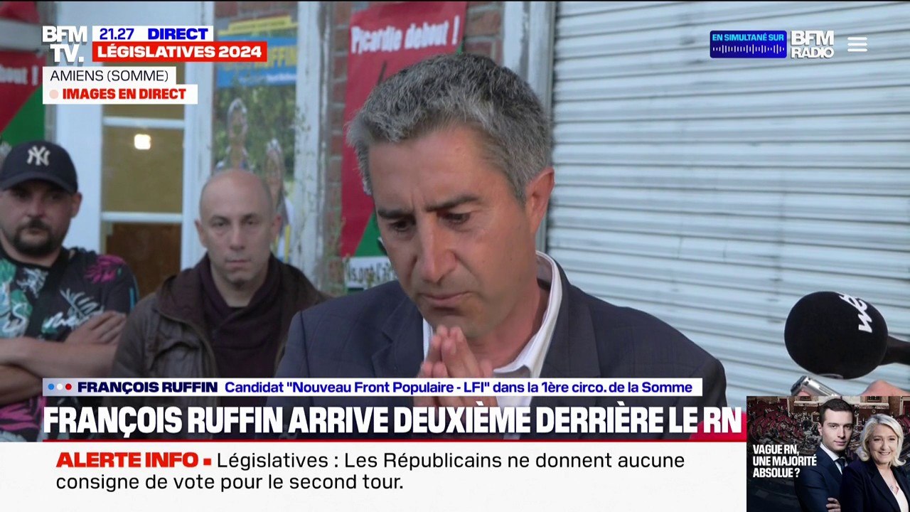 "Il s'agit pour quel que soit le gouvernement demain, de gouverner avec tendresse", appelle François Ruffin (LFI)