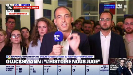 "La famille Le Pen au pouvoir, c'est le tri des Français" déplore Raphaël Glucksmann, après les résultats du premier tour