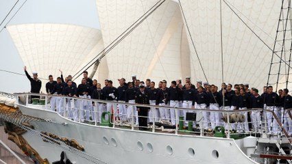 Un grupo de colombianos en Países Bajos hicieron patria desde el Buque Gloria