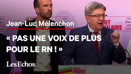Législatives : Jean-Luc Mélenchon appelle à se désister en cas de 3e position face au RN