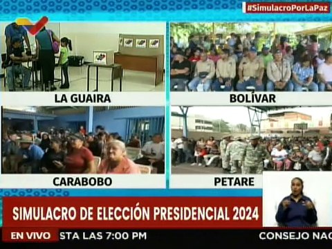 Vocero del Comando de Campaña Rafael Lacava felicita a las personas que participan en el simulacro electoral