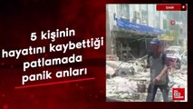 İzmir'de 5 kişinin hayatını kaybettiği patlamada panik anları
