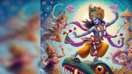 Krishna's Dance on Kaliya Naag