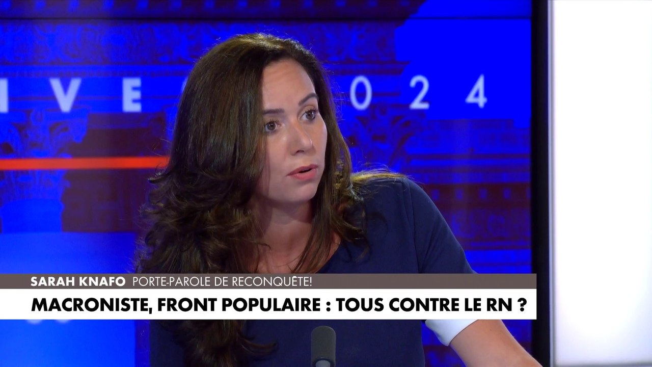 Sarah Knafo : «Vous dites faire barrage à l’extrême droite mais en réalité vous voulez faire barrage aux Français»