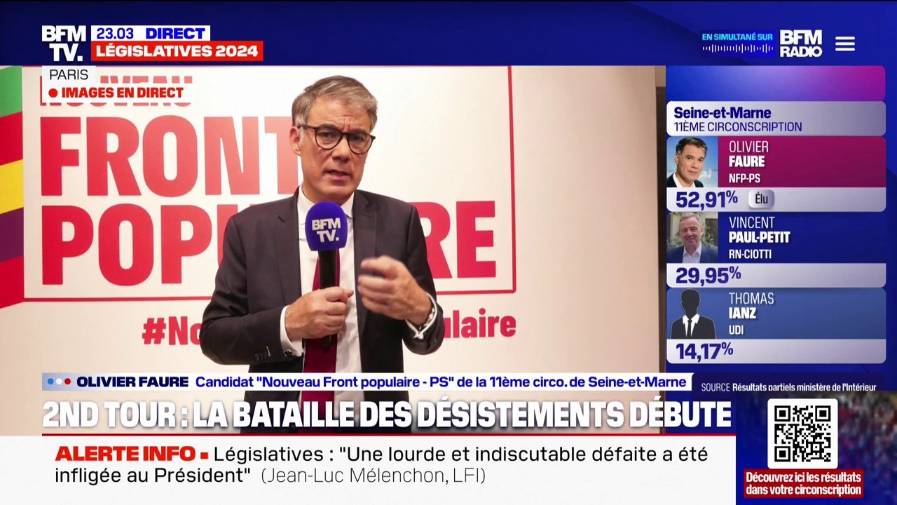 "Il n'y a plus que nous pour faire encore barrage", assure Olivier Faure (NFP-PS)