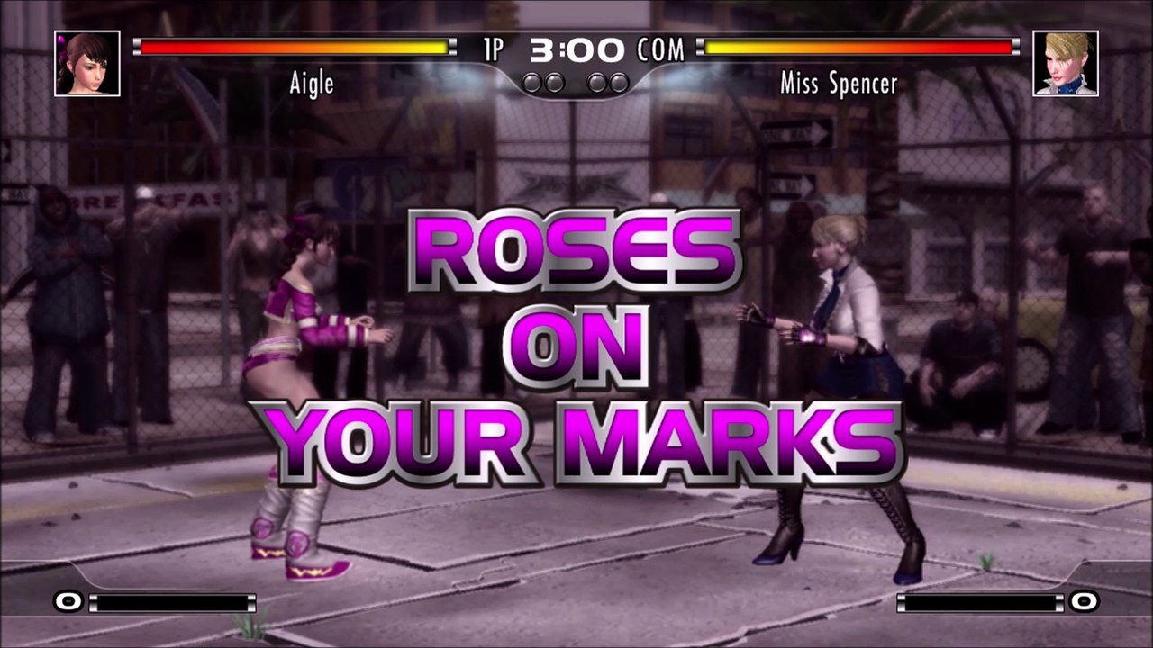 Rumble Roses XX Aigle Street fighting.