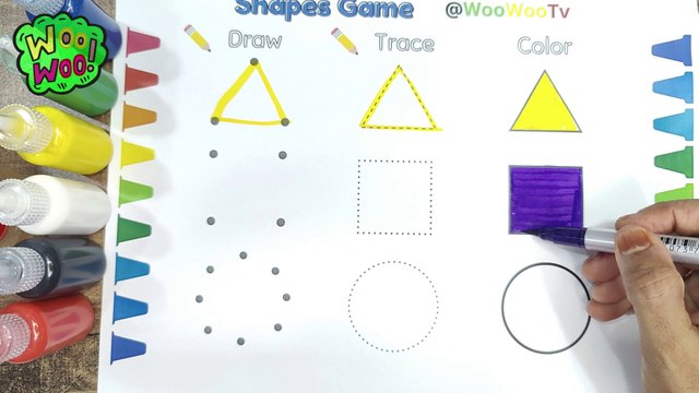 educational videos for kids | children's fun learning shapes | WooWooTv
