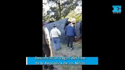 Descarriló un vagón del tren de la República de los Niños