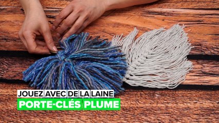 Jouez avec de la laine : le porte-clés doux comme la plume