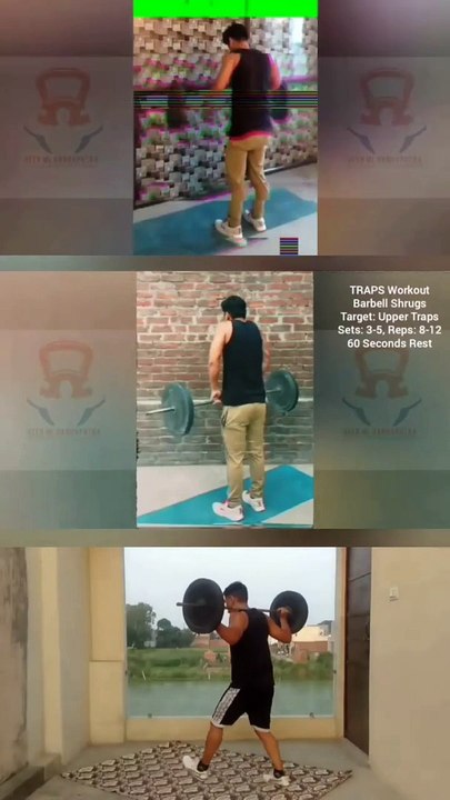 3 Best FULL BODY Workouts with BARBELL at Home & Gym  #heermlgangaputra #naturalbodybuilding #workout #exercise #fitness #muscle #training #tips