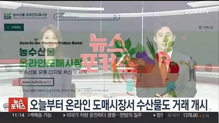 오늘부터 온라인 도매시장서 수산물도 거래 개시