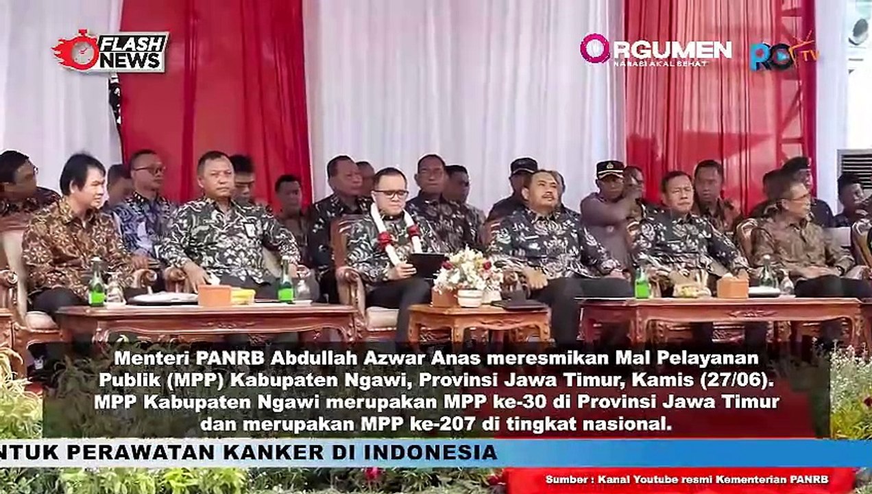 Dorong Integrasi Layanan SPBE, Menteri PANRB Abdullah Azwar Anas Resmikan Mal Pelayanan Publik Ke 207 Di Kabupaten Ngawi, Jawa Timur