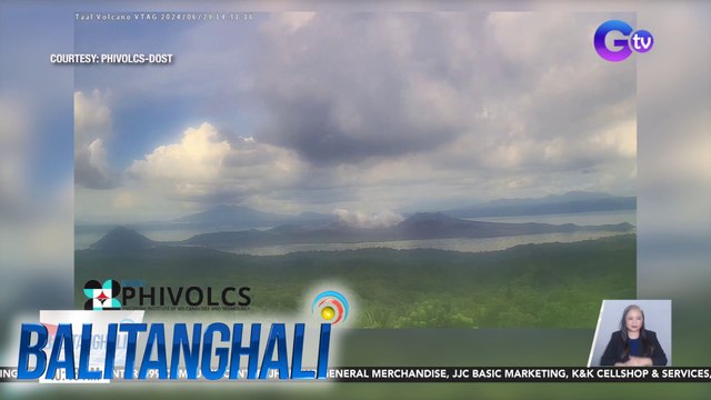 PHIVOLCS - 2 weak phreatic eruption, naitala sa Bulkang Taal kahapon | Balitanghali